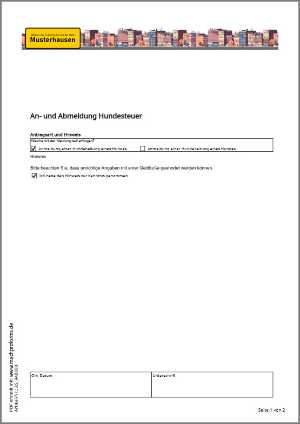 Ort/Datum und Unterschriftenfeld in einem generierten PDF-Formular