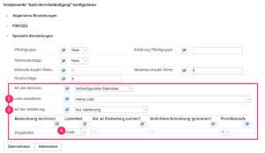 Konfiguration der Komponente Autovervollständigung für Validierung einer Eingabe, z. B. Gutscheincode