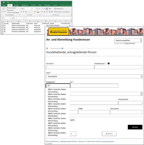 Beispiel einer Liste